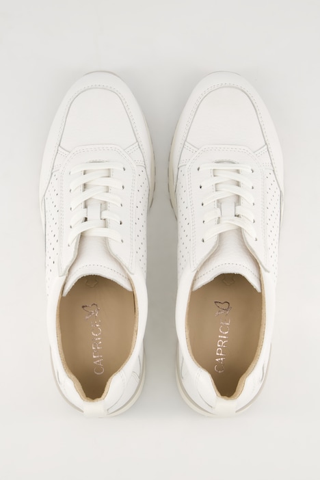 Caprice Hirschleder-Sneaker, Wechselfußbett, Weite G