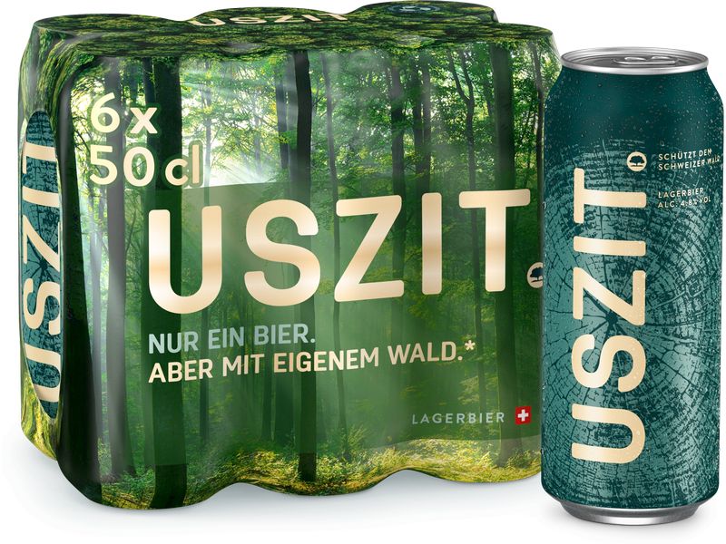 USZIT Lager Bier 6 x 0.5 l Hopfenaromatisches Lagerbier mit harmonischer Bitterkeit