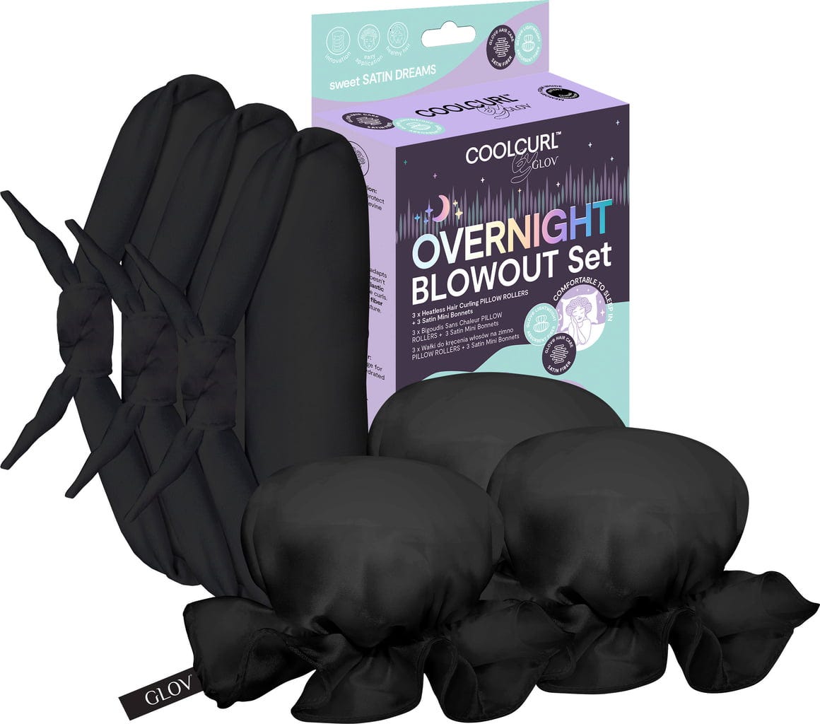 GLOV  COOLCURL™ Overnight Blowout Set, Black