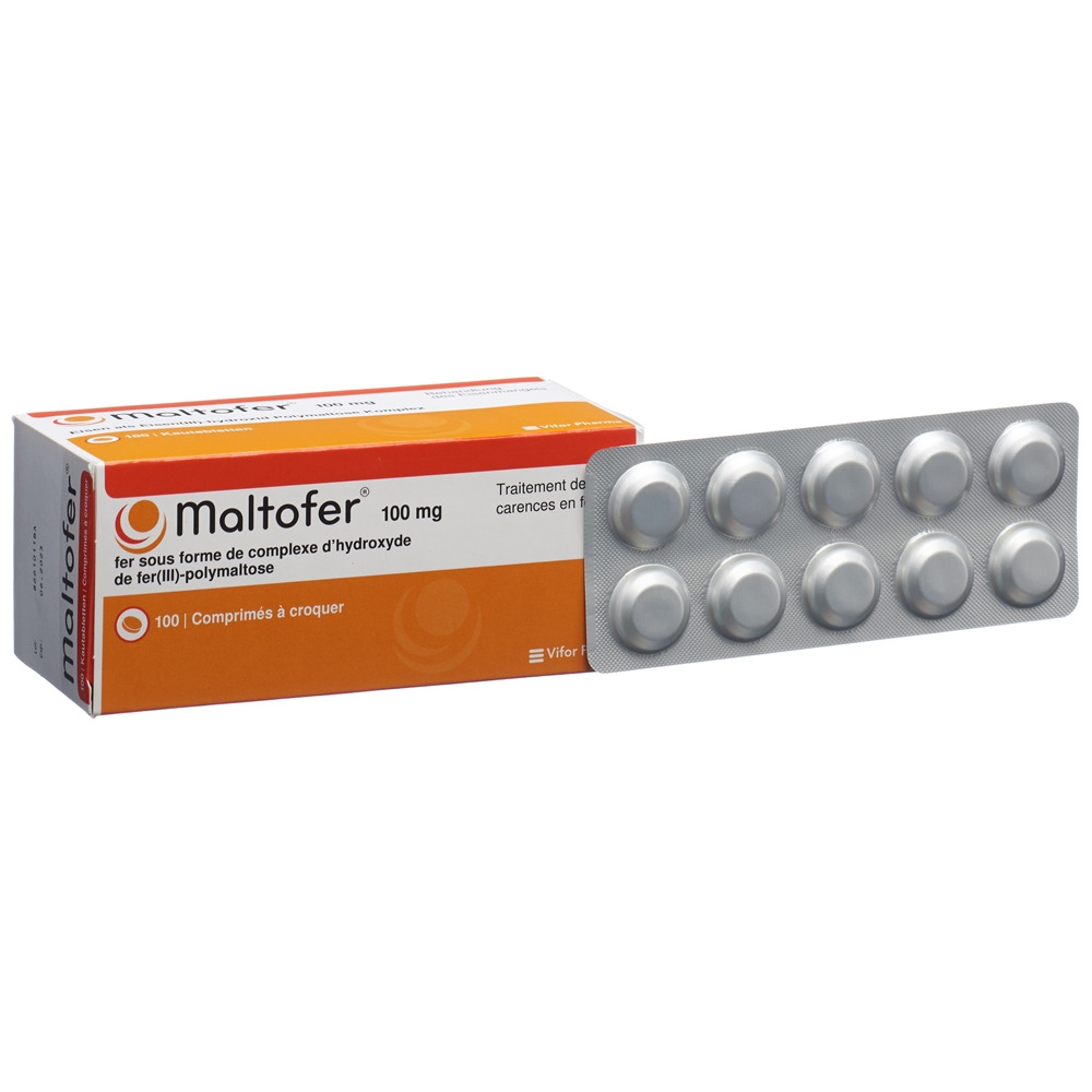 MALTOFER Kautabl 100 mg Blist 100 Stk