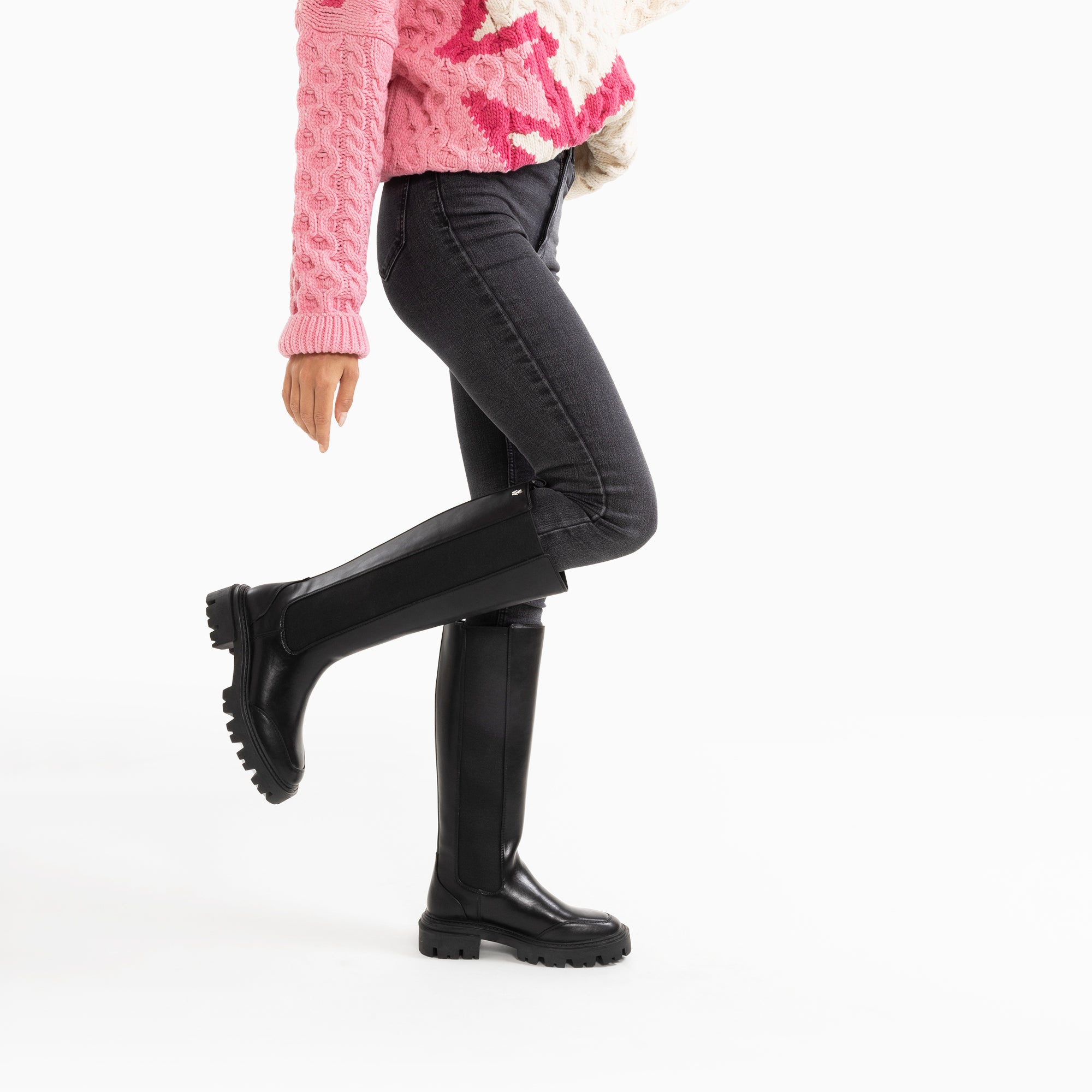 Bottes, Cuissardes-Bottes Becky noires à élastiques