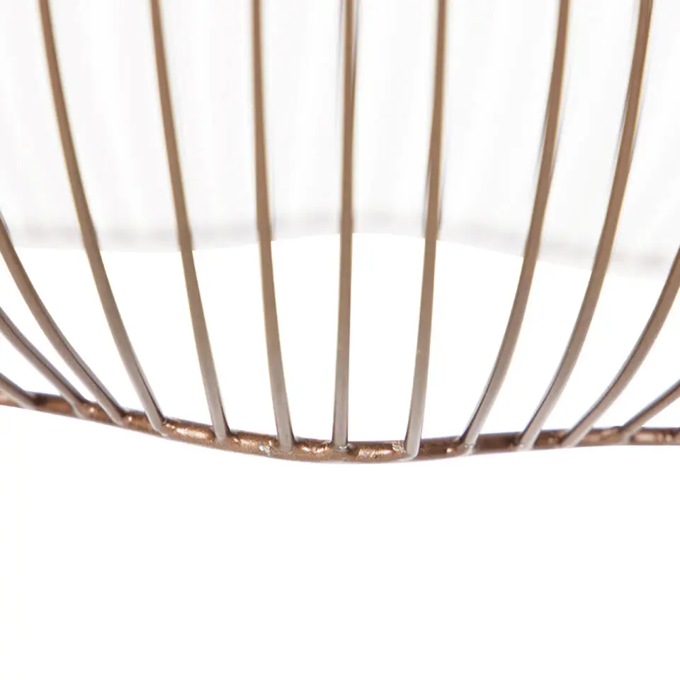 Qazqa hanglampen finn bruin e27