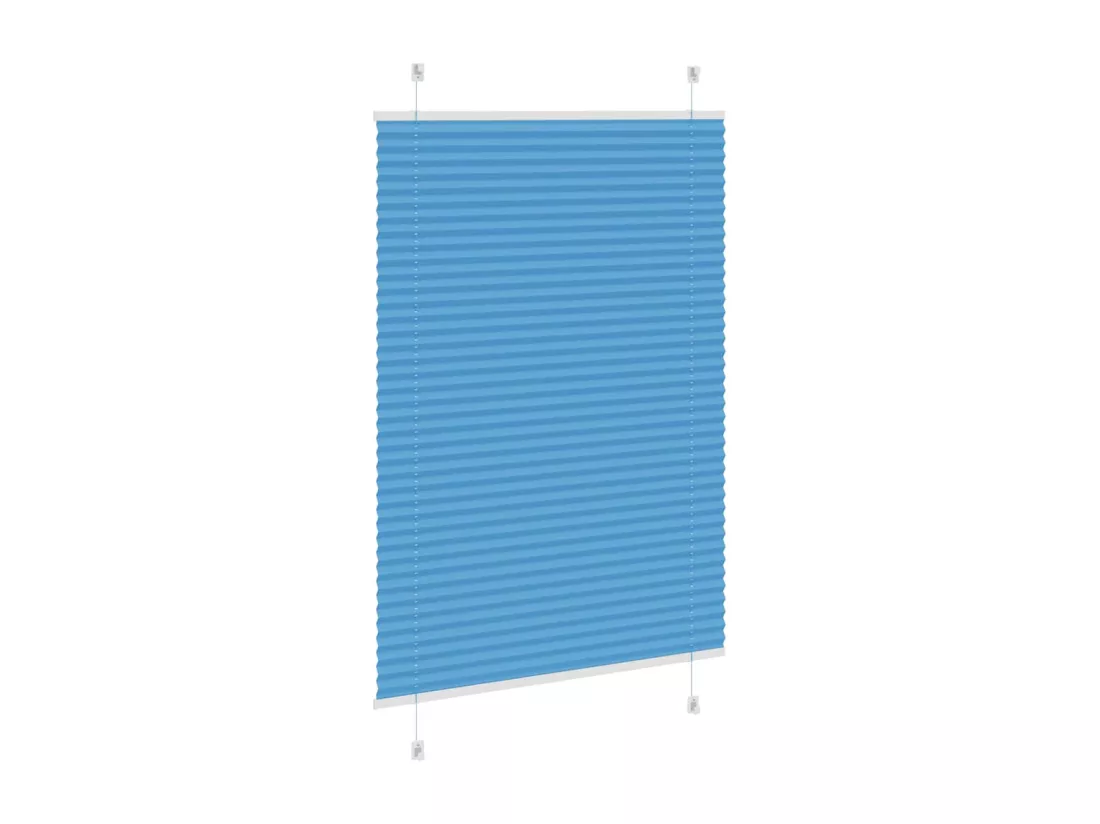 Store plissé bleu 85x150 cm largeur du tissu 84,4 cm polyester