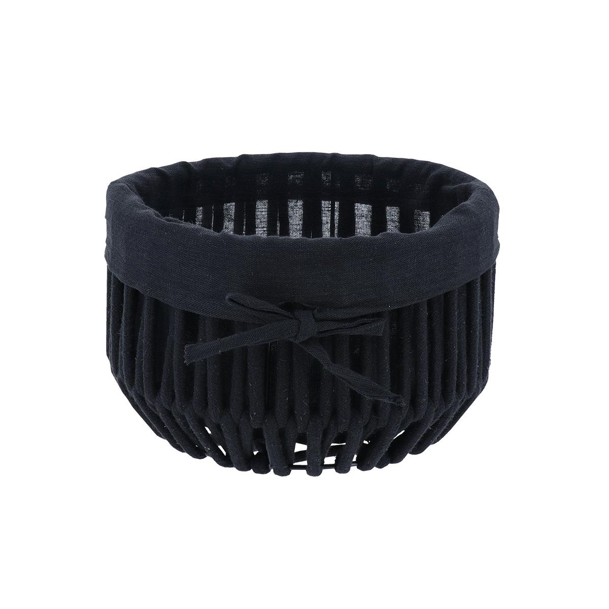 MOYENNE PANIERE FACON CORDE NOIR