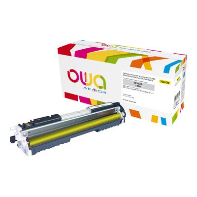 Cartouche laser compatible HP 130A - jaune - Owa K15731OW