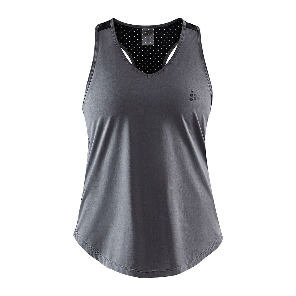 Craft ADV CHARGE PERFORATED - Débardeur Femme granite/black