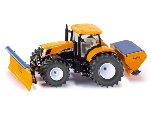 Siku 1:50 Tractor With Plough And Salt Spreader
