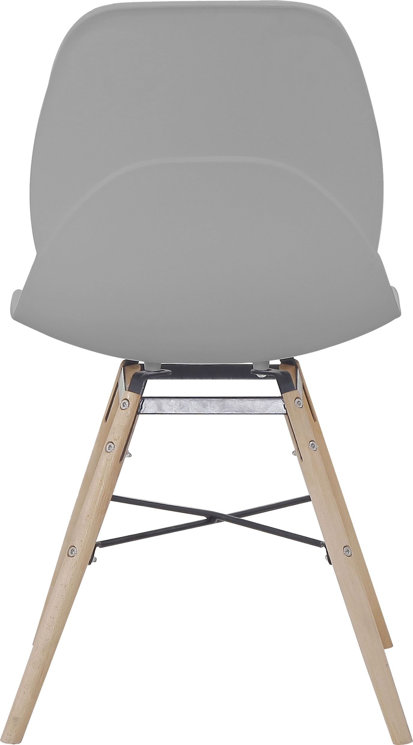 Kayoom 4-Fussstuhl »Stuhl Amy 110 2er-Set, praktisches Set, bequemer Kunststoffstuhl« (Set) 2 Stk.pflegeleicht, abwaschbar, in einem Stück spritzgegossene Sitzfläche