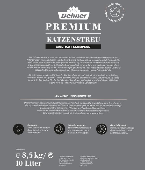 Dehner Premium Katzenstreu Multicat Klumpend,
