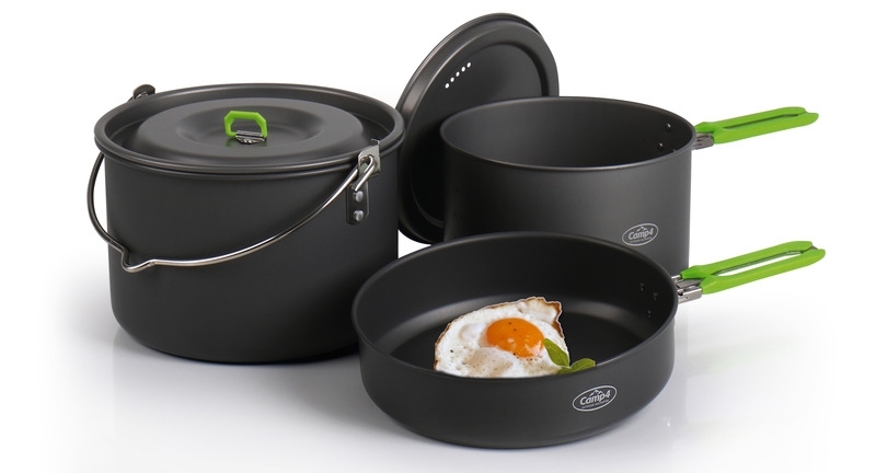 Camping-Kochgeschirr Elite L - 5-teiliges Alu-Topfset
