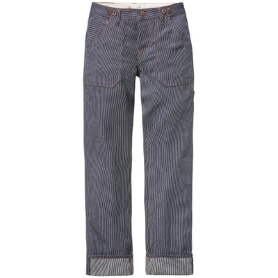 Herren-Workerpants gestreift, Blau-Weiß
