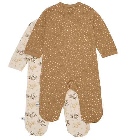 Pippi Baby Heldragt - Natdragt - 2-pak - Whitecap Grey