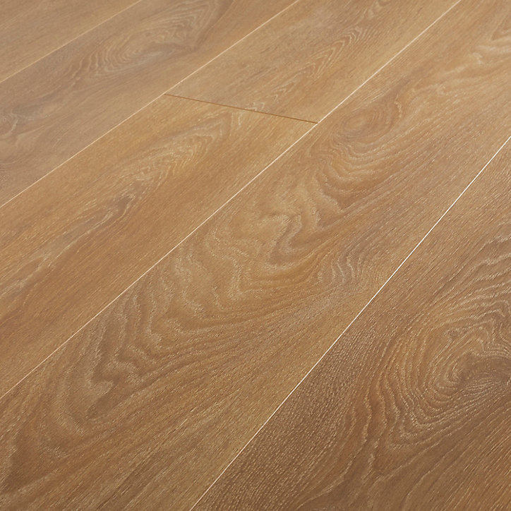 Sol stratifié Mossley 2 bois naturel L.128,5 x l.19,2 x Ep.10 mm GoodHome