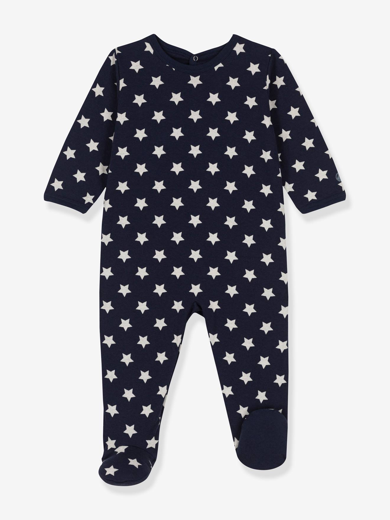 Macacão de veludo azul marinho PETIT BATEAU