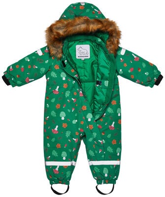 Nordbjørn Vindö Babydress, Mushroom Kaboom Green