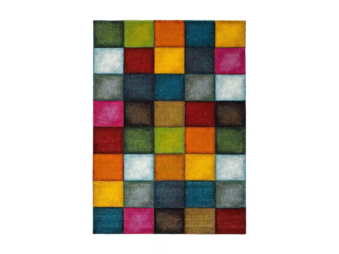 Tapis intérieur - géométrique - multicolore - 120 x 170 cm - MATRIX