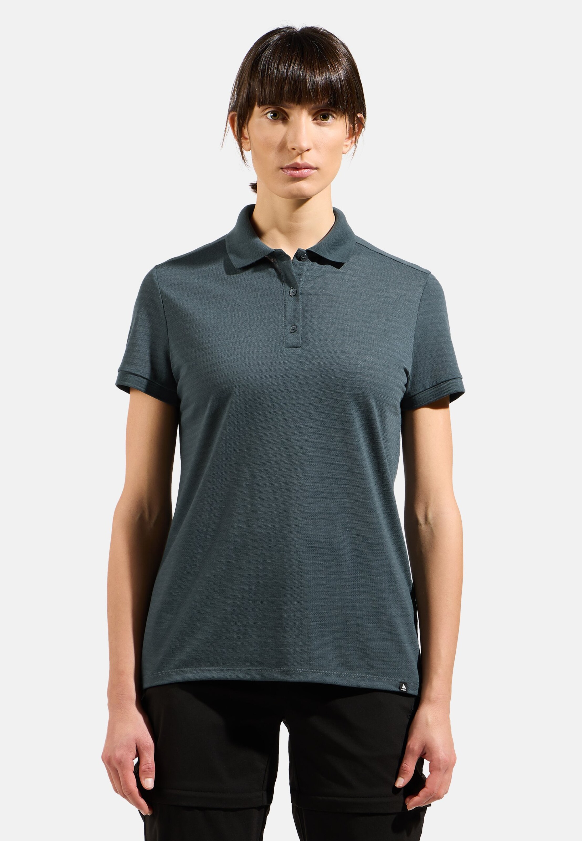Ascent Poloshirt mit Naturfasern in dark slate