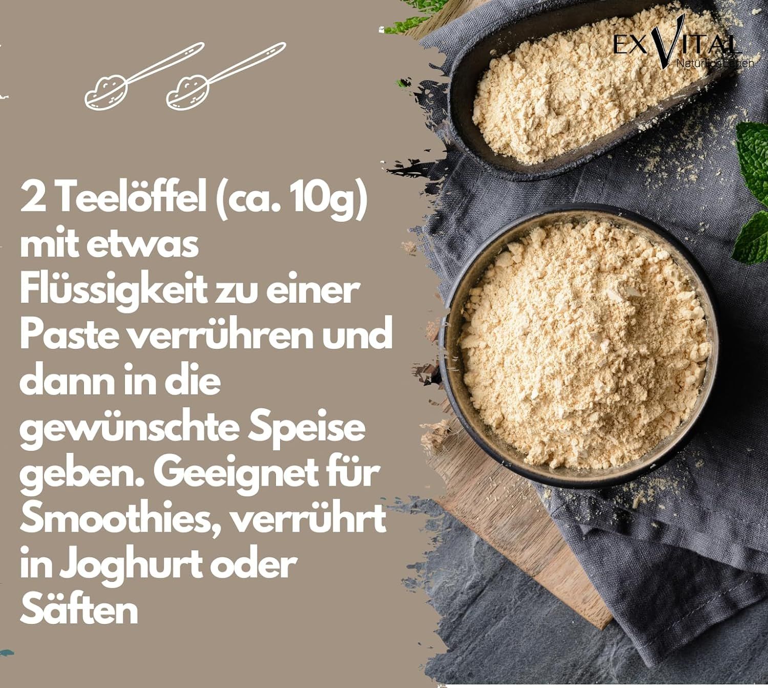EXVital® BIO Maca Pulver von EXVital aus Peru, 1kg