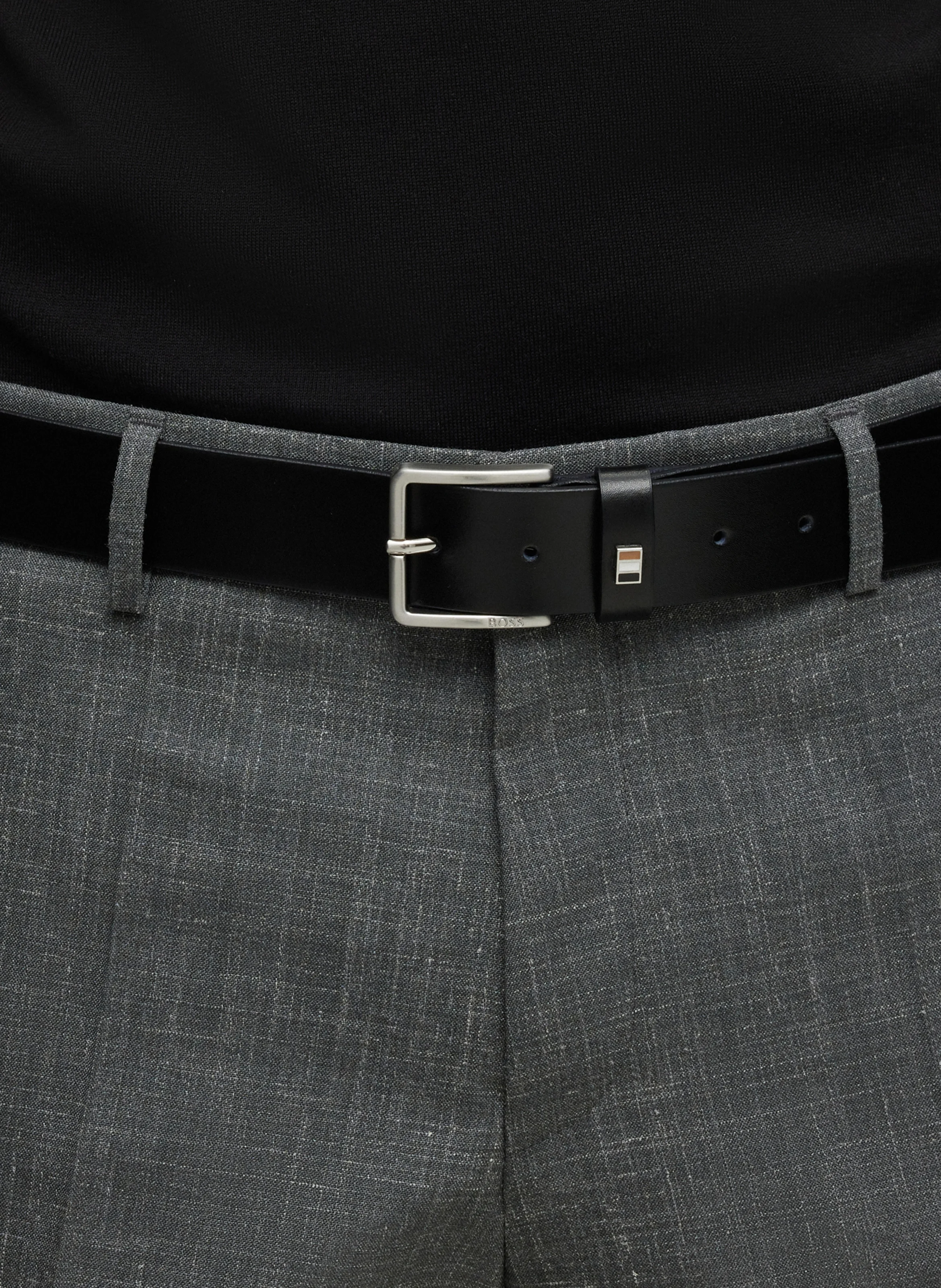 Ceinture en cuir | Noir