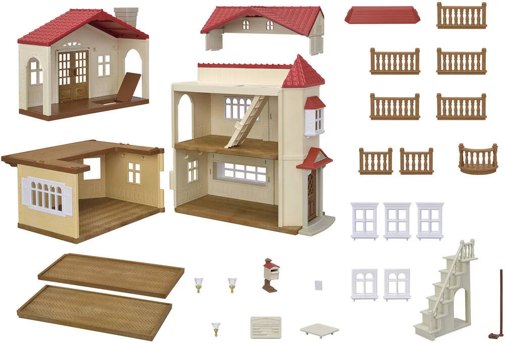 LA GRANDE MAISON ECLAIREE ET SA PIECE SECRETE - SYLVANIAN MAISON