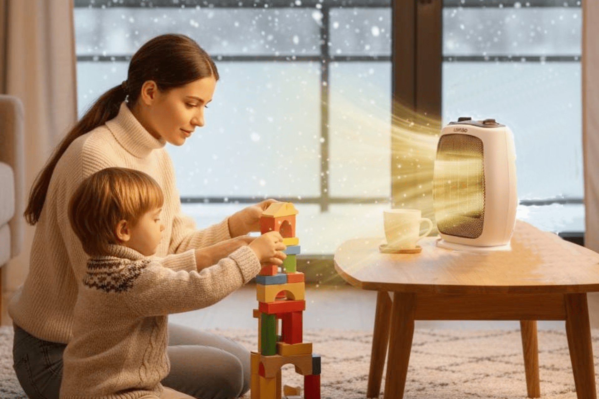 Luvego 1800 watt elektrische ventilator kachel