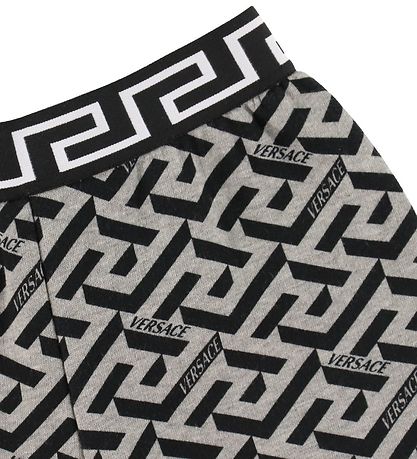Versace Sweatshorts - Grau Meliert/Schwarz