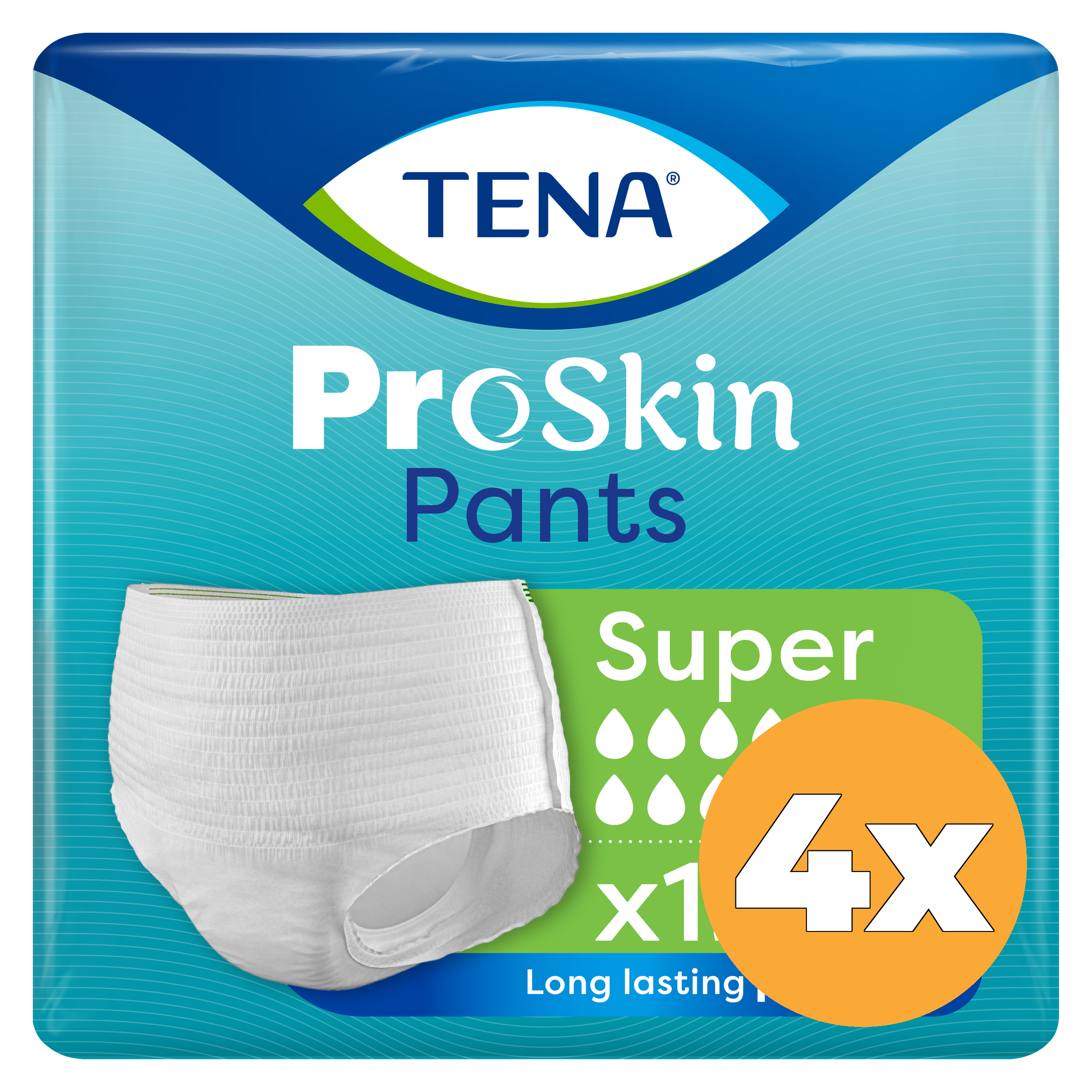 4x Tena Pants super proskin S (12 stuks)