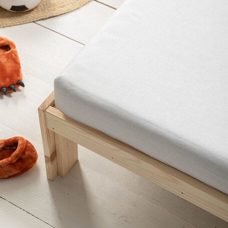 Katoenen Hoeslaken Kids - Creme - Ledikant - 60x120