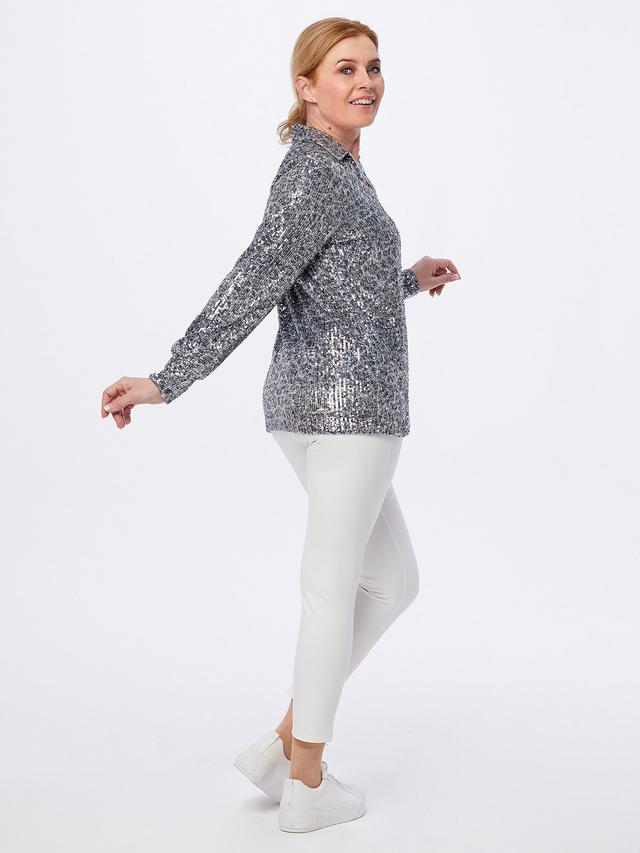 Paillettenbluse