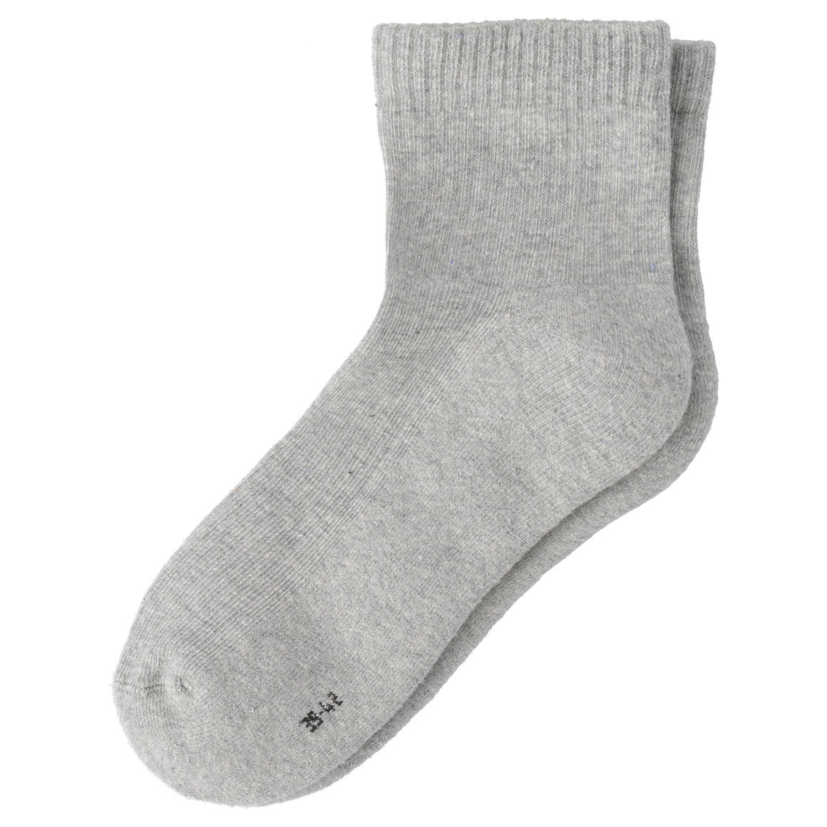 VanVaan 4 Paar Herren Frottee-Sneaker-Socken im Set weiss / grau