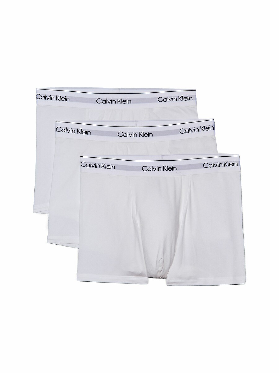 CALVIN KLEIN CUIDADOS ÍNTIMOS<br>Conjunto de 3 cuecas boxer de algodão elástico