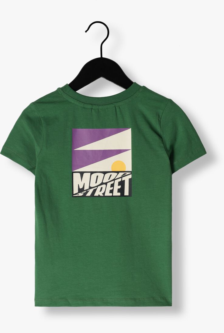 MOODSTREET groene moodstreet t-shirt t-shirt front + back print