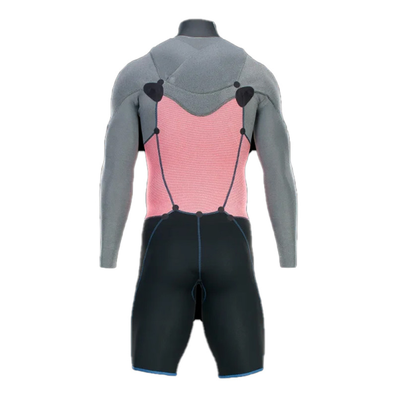 SHORTY ION SEEK ELEMENT 2/2 FRONTZIP MANCHES LONGUES NOIR