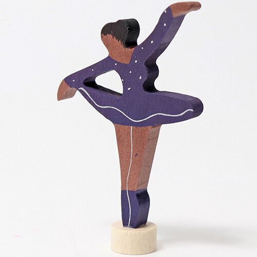 Grimm's decoratie figuur - ballerina paars