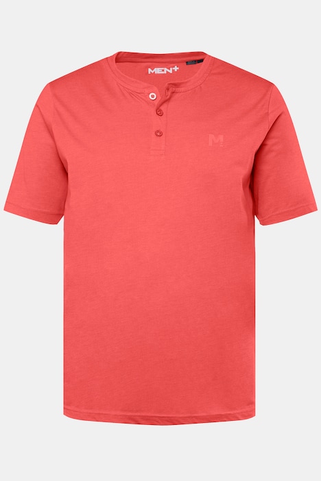 Men+ Henley, Basic, Halbarm, Rundhals, bis 8 XL