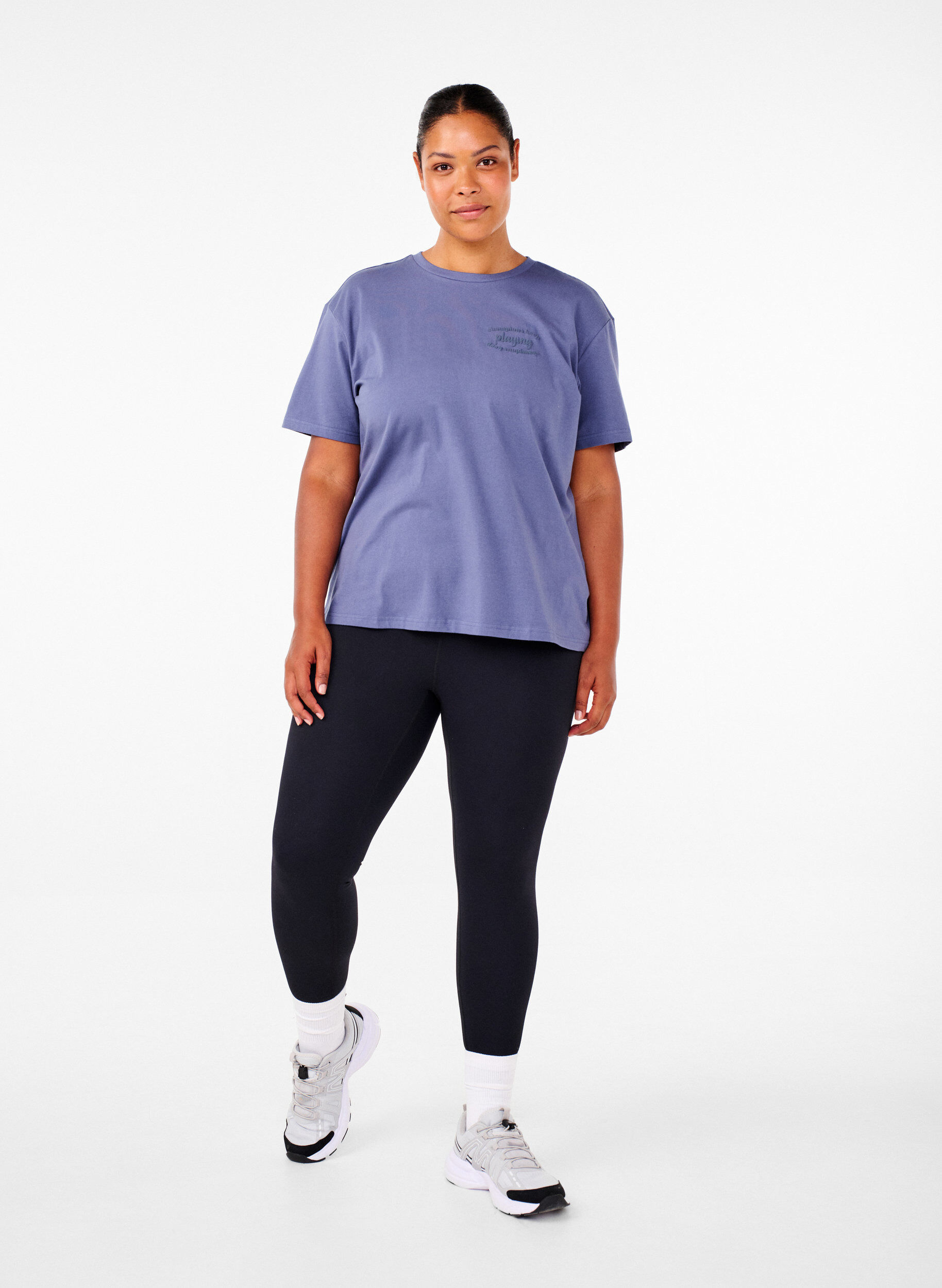 Sporty t-shirt i økologisk bomuld