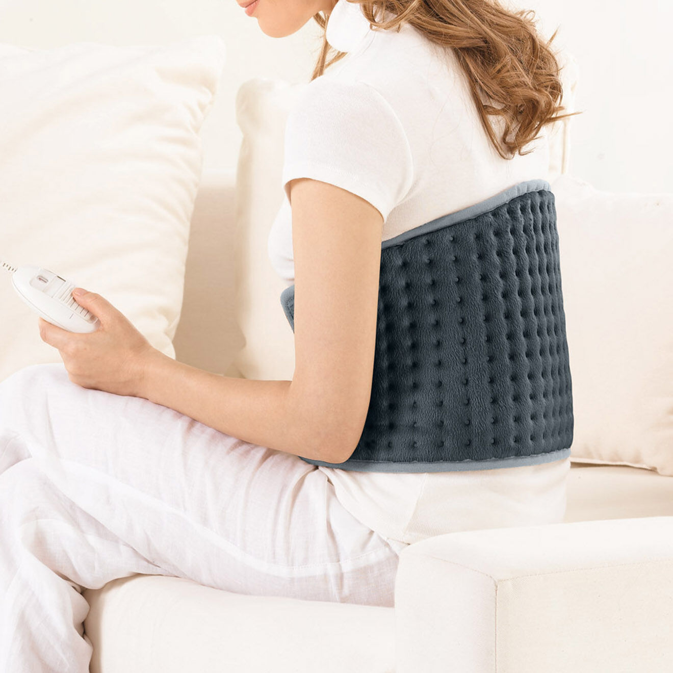 Beurer Coussin chauffant multifonctions Cosy HK 49 gris - 69x28 cm