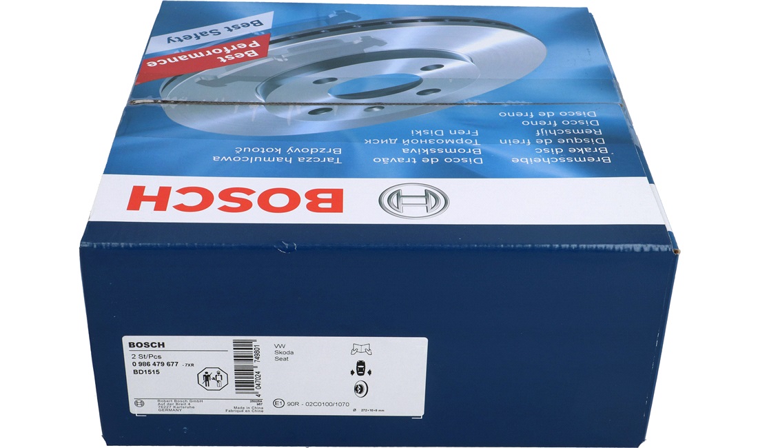 Bremseskive 272 x 10 mm
