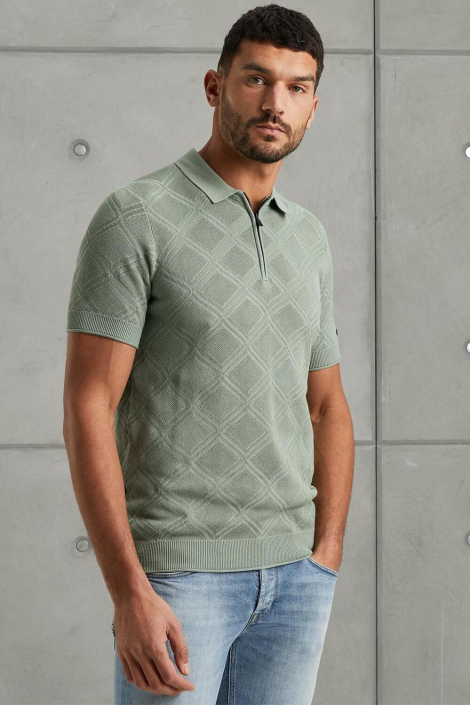 Cast Iron groene heren polo
