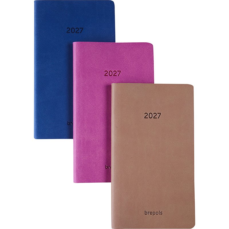 Agenda Brepols Colora Interplan semainier - année 2027 - 9 x 16 cm