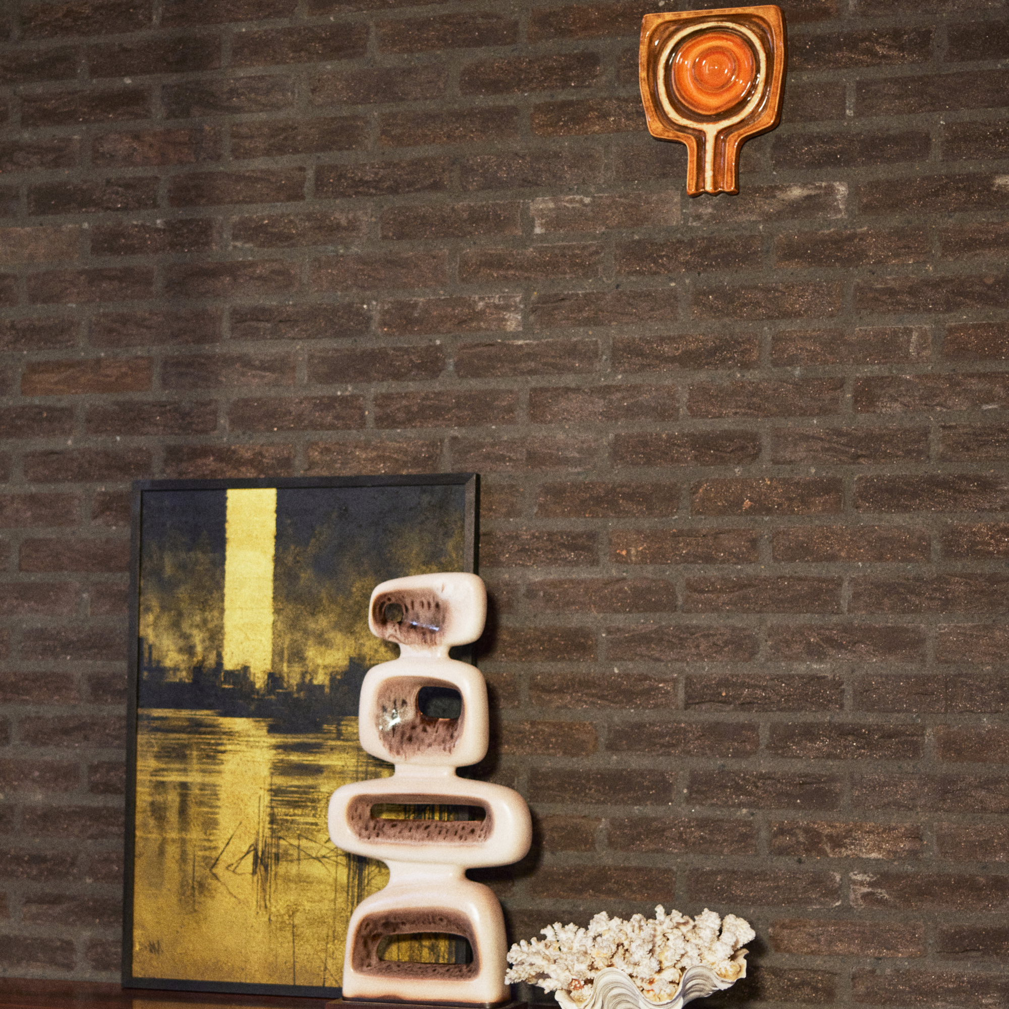 Wall art ceramic bouquet