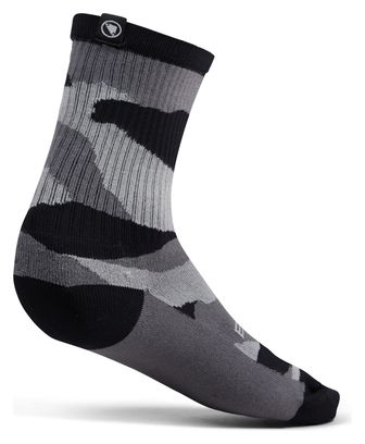 Chaussettes Endura Peak Camo Noir