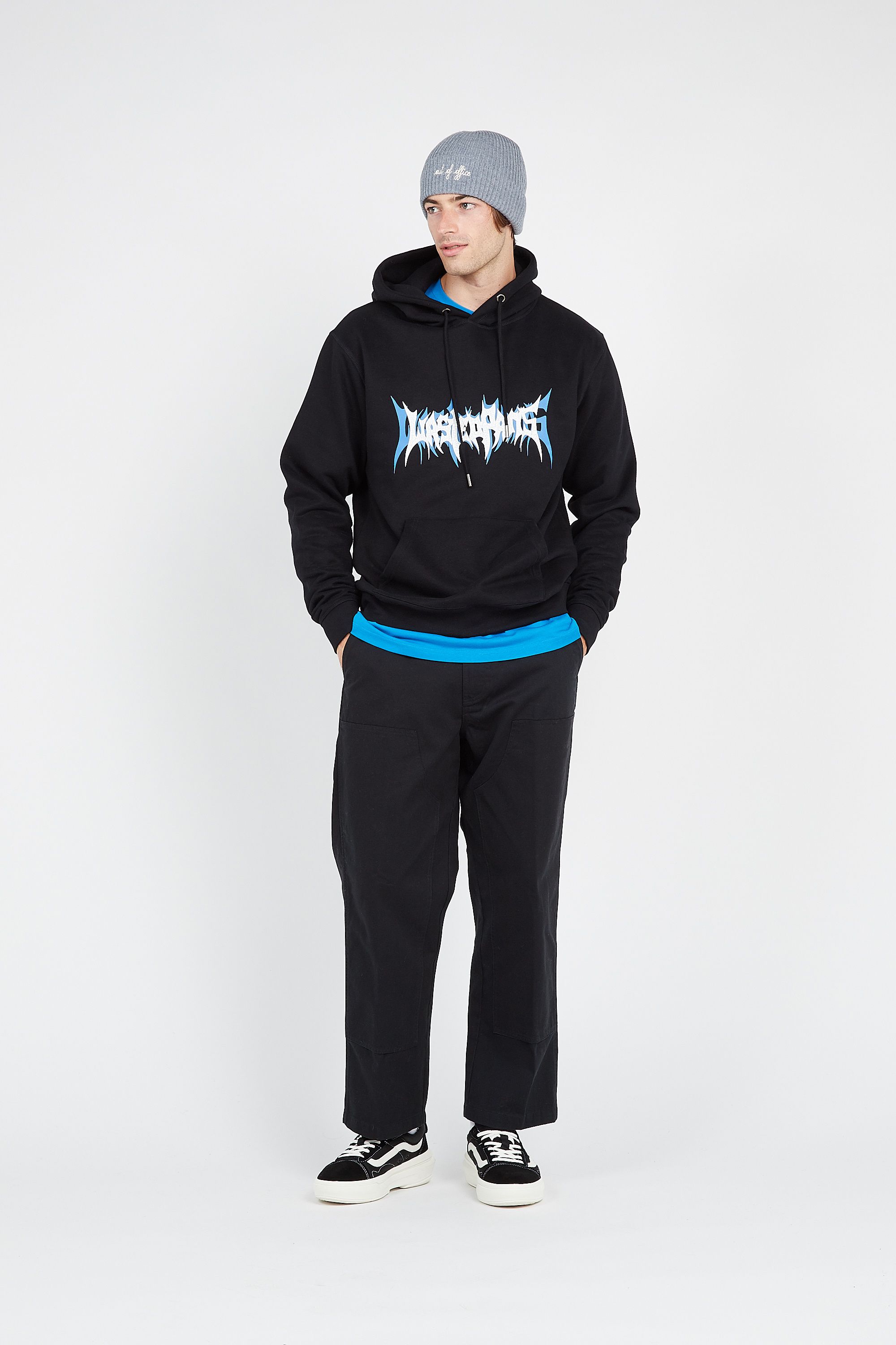 WASTED Hoodie Noir
