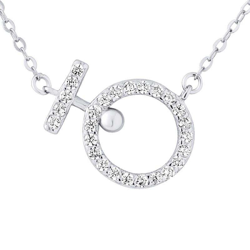 Collier CERCLE - Oxydes de zirconium - Argent 925