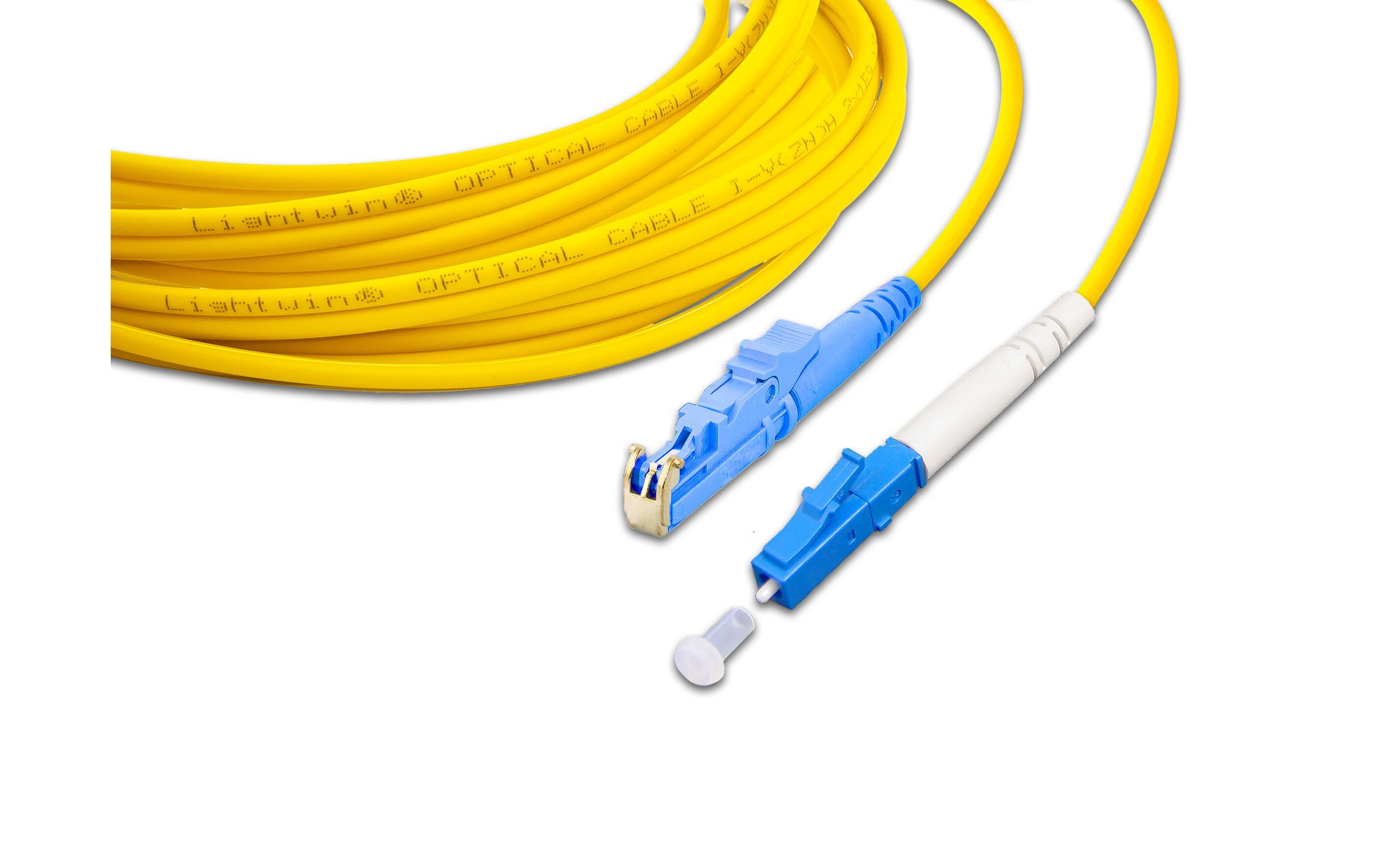 LWL-Patchkabel Singlemode, LSH – LC, OS2, Simplex, 2 mSinglemode LSH (E2000 kompatibel)-LC Simplex OS2 2 m