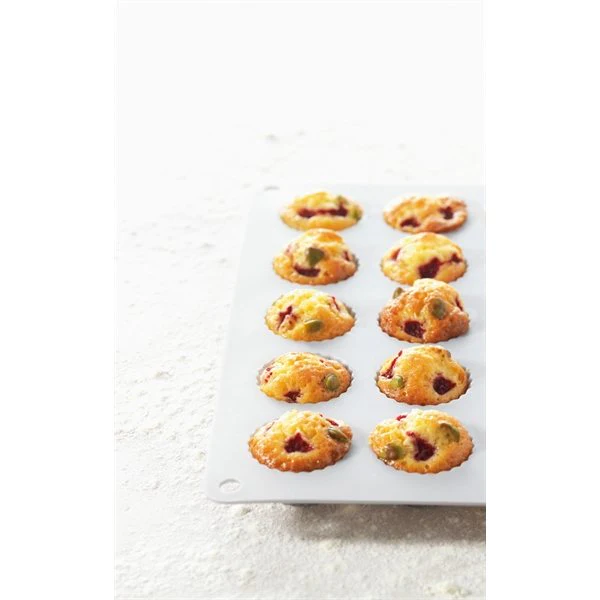 Grande Flexi'Plaque silicone 30 mini-muffins Mathon