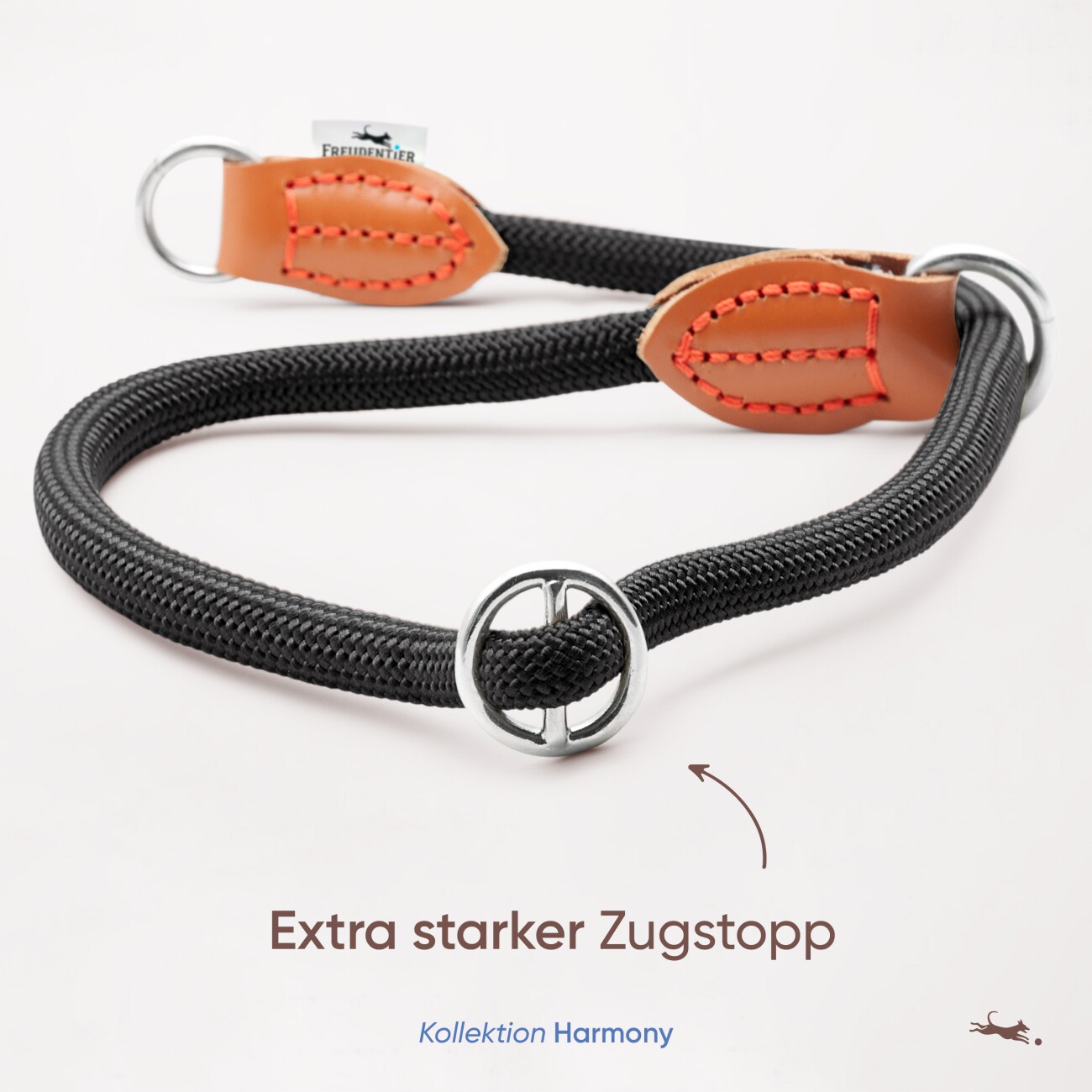Freudentier Hundehalsband mit Zugstopp - Harmony Kollektion L