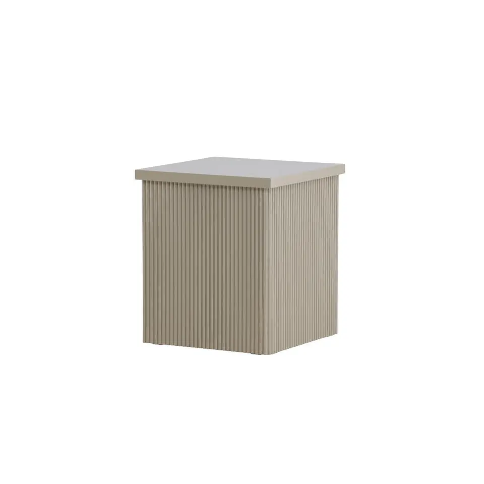 Bijzettafel Vierkant - Beige MDF - 40x40x45cm - Lenox