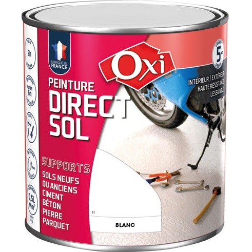 Peinture sol Satin 0,5 L Direct Sol - Blanc