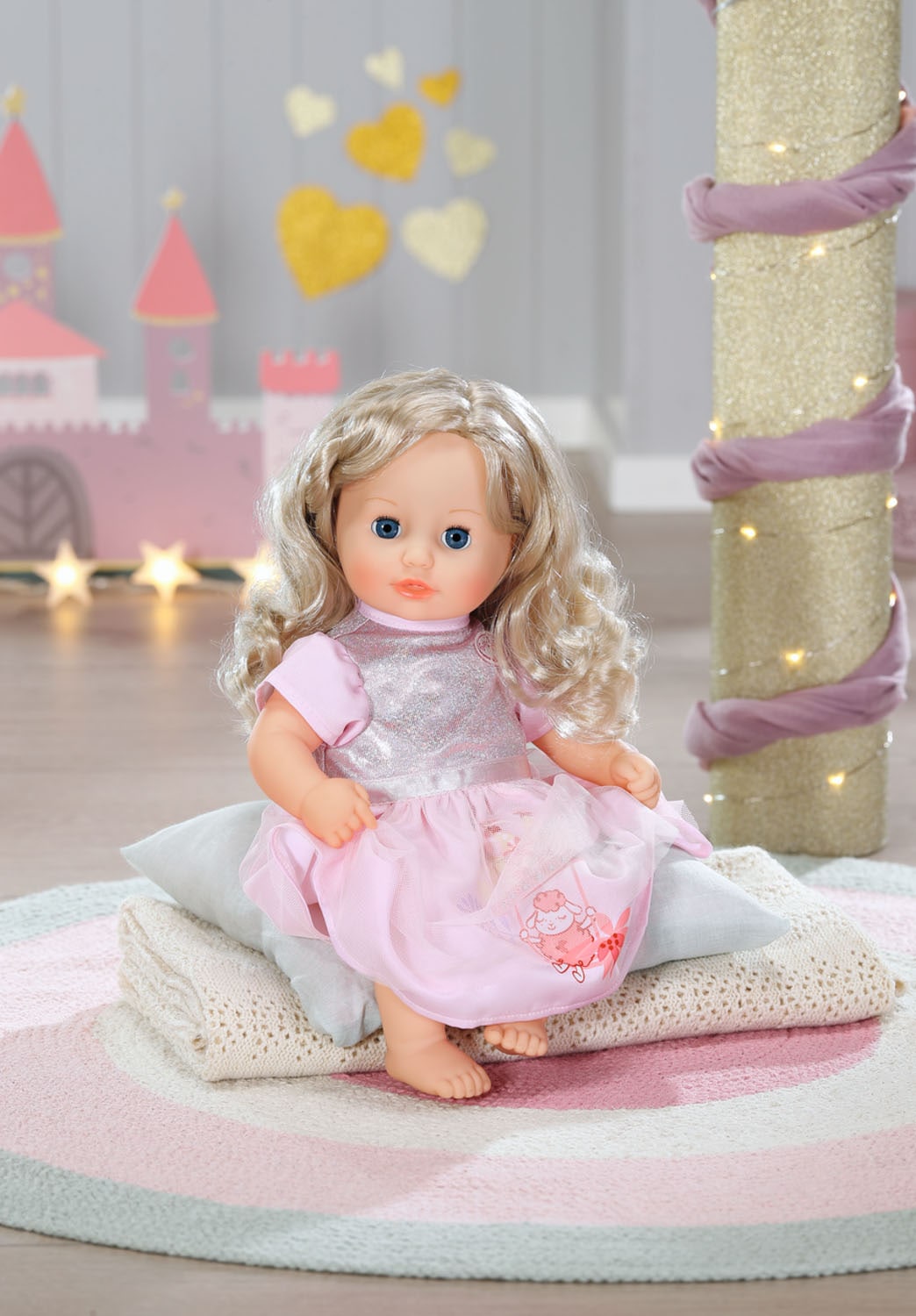 Baby Annabell Puppenkleidung »Little Sweet Kleid, 36 cm« mit Kleiderbügel